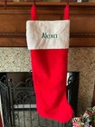 Extra Large Christmas Stocking With Embroidered Name "Alexa" (3.2 ft high)