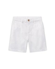 NWT Polo Ralph Lauren Little Boys' White Straight Fit Chino Shorts 16 pno1721
