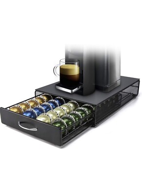 Nespresso Vertuoline Capsule Storage Drawer Vertuo Coffee Holder Metal 