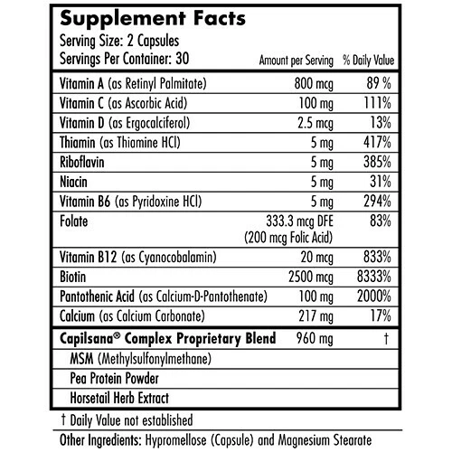 Vitaminas para Cabello Saludable MAGIC HAIRFINITY 180 Cápsulas. (Suministro para 3 meses) Foto 2 de 2