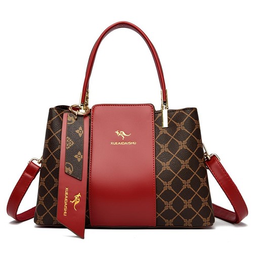 Luxury Handbag Fashion Print Large Capacity Soft Leather Women Shoulder Crossbod - Picture 34 of 36