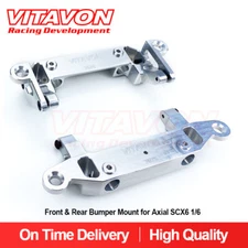 Vitavon CNC Alu7075 Front & Rear Bumper Mount for Axial SCX6Jeep Wrangler 1/6