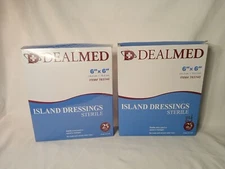 Dealmed Island Dressings Sterile 6" X 6", 25 Count 