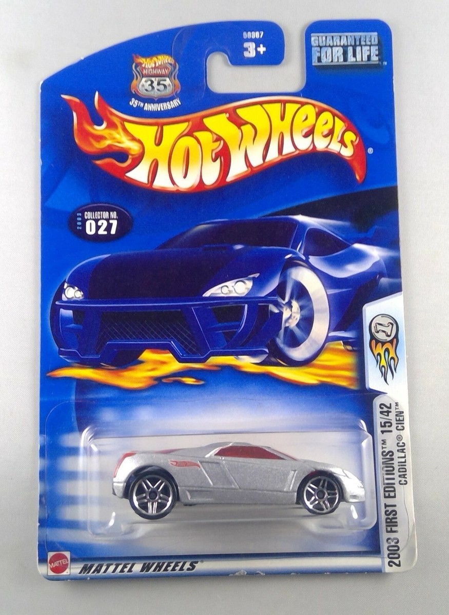 2002 100% hotwheels キャデラック 2002 Hot Wheels Silver/Red Windows Cadillac Cien 1:64 LOOSE