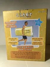 Giant Inflatable Beer Glass Pool Float By Oliphant. New In box 59” Tall 33 Wide