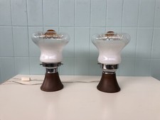 Coppia Abat-jour Anni 70 Lampade Vintage In Stile Mazzega