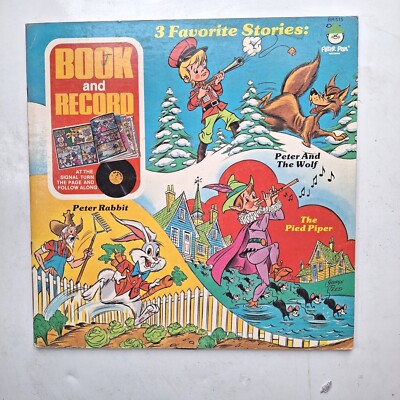 Book & Record LP/ BR-515 Pied Piper Peter Rabbit Peter & the Wolf