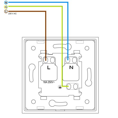 LIVOLO Touch Sensor Lichtschalter Dimmer Wechselschalter Steckdosen Glasrahmen - Bild 183 von 257