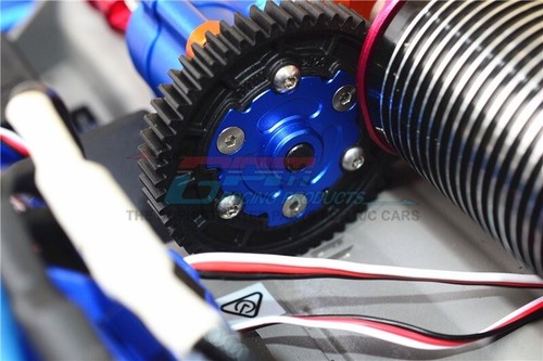 GPM Blue Aluminum Cush Drive Housing for Traxxas E-Revo 2.0 & X-Maxx 8S - Picture 2 of 2