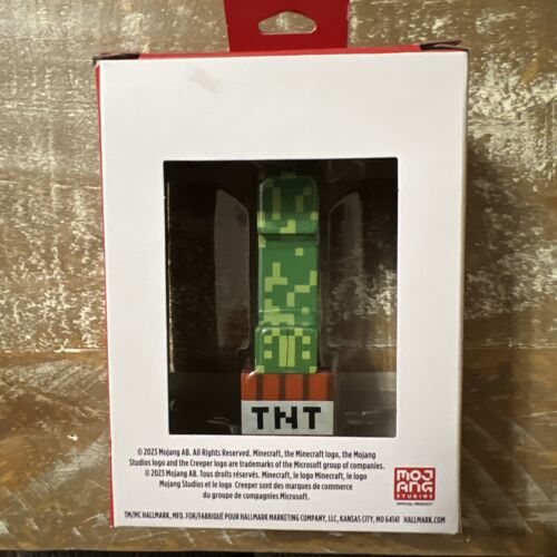 2023 Hallmark Ornament Tree Minecraft Green Creeper On TNT Video Game - Bild 2 von 4
