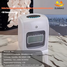 50 Stempelkarten+Zeiterfassung Stempeluhr Stechuhr Anwesenheitsmaschine