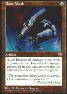 Bone Mask ~ Heavily Played Mirage MTG Magic UltimateMTG Artifact Card