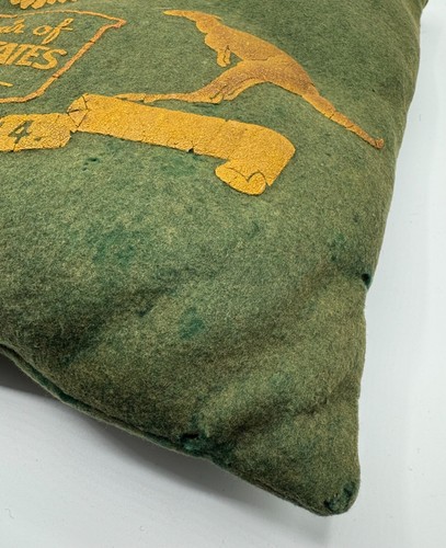 Vintage WW2 US Army in Australian 1944 Wool Souvenir Pillow 1944 Dated ORIGINAL - Picture 6 of 11