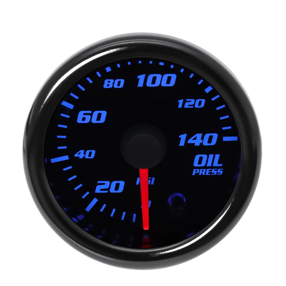 52mm 2'' 7 Colors Universal Auto Car LED PSI Oil Press Gauge Oil Pressure Meter - Image 4 of 4