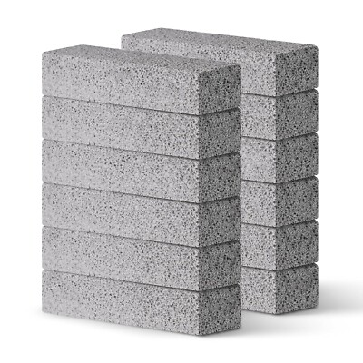 #ad #ad 6 12 Pack Pumice Stones for Cleaning Toilet Bowl Cleaner Gray $17.49