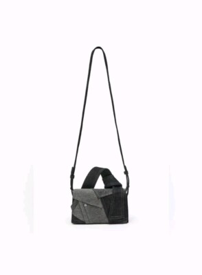 NWT ZARA PATCHWORK DENIM MINI CITY BAG | eBay