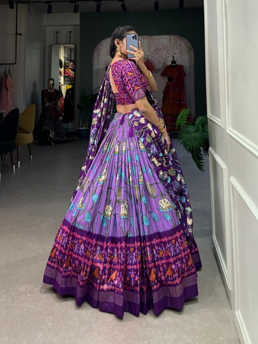 Designer Lengha Choli Bridal Wear Indian Lehenga Wedding Bridal Dress Bollywood - Picture 4 of 9