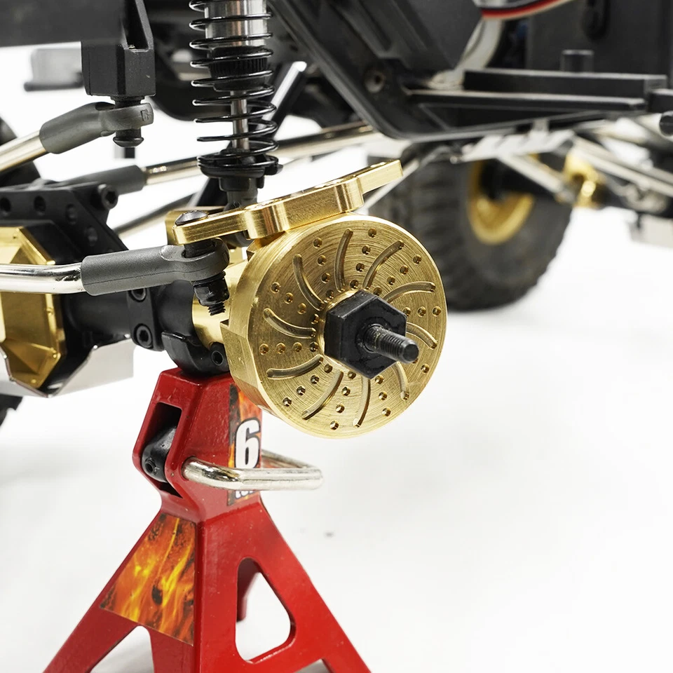 Yeah Racing EMED-007 Brass Front Steering Knuckle Arm (2) : Element 1/10 Enduro - Image 2 of 3