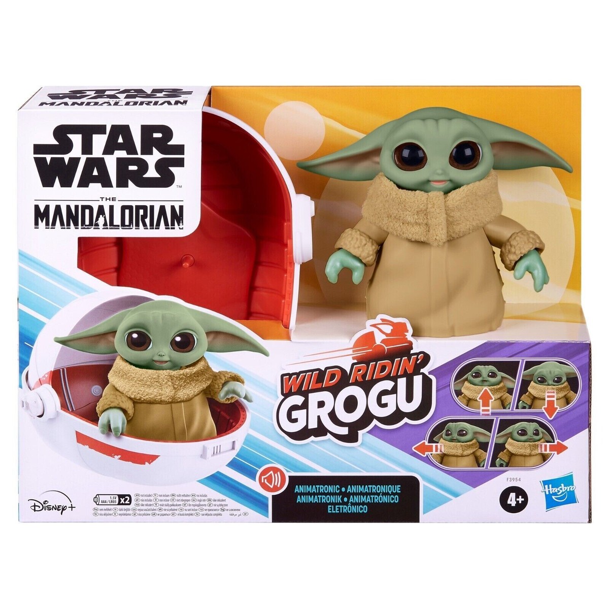 STAR WARS MANDALORIAN WILD RIDIN' GROGU BABY YODA INTERACTIVE