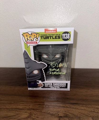 Kevin Nash signed Teenage Mutant Ninja Turtles funko pop #1138 Super Shredder