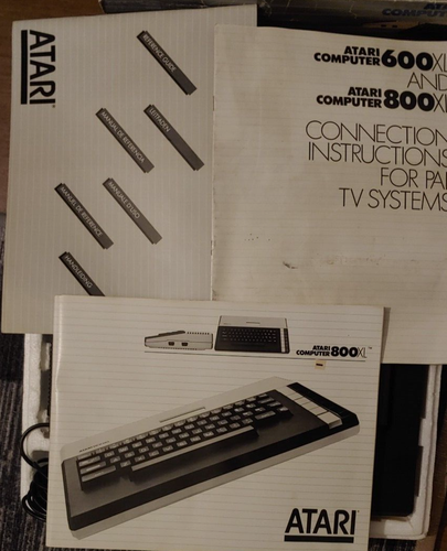 ATARI 800 XL (con cable PA y TV, 3 manuales en embalaje original) clásico 8 bits trabajo de computadora - Imagen 4 de 11