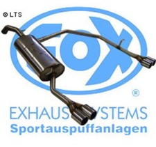 FOX Duplex Komplettanlage ab Kat. je 2x76mm Skoda Octavia 4x4 ab 97 2.0l 1.9l TD