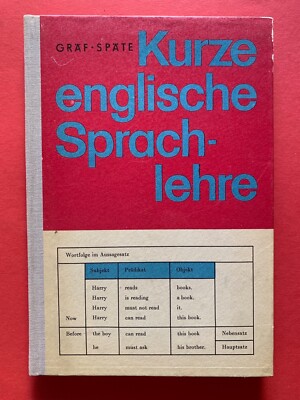 Gerhard Gräf/Helmut Späte: Kurze englische Sprachlehre, Schulbuch 1968 DDR
