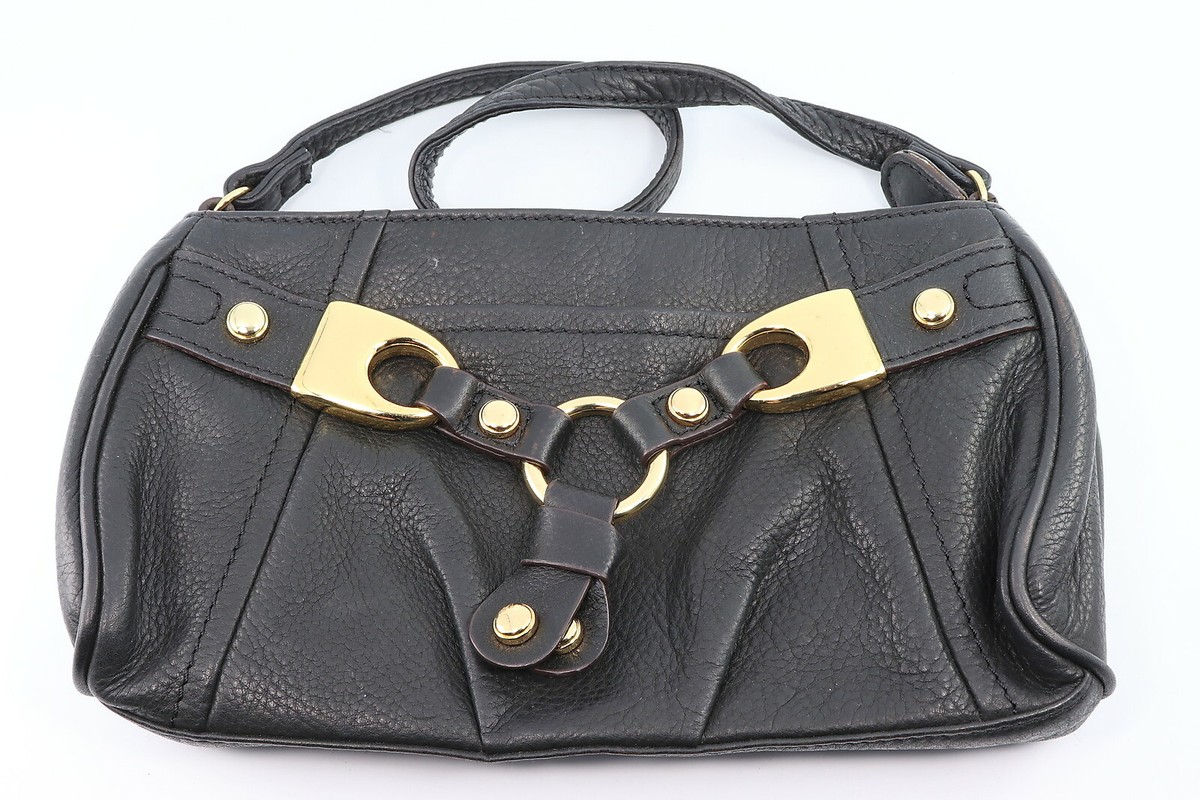 B MAKOWSKY Convertible Black Soft Leather Handbag | eBay display picture 2