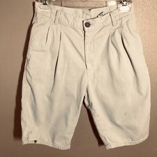 CALVIN KLEIN BOYS SHORTS KHAKI SIZE 14 100 COTTON EUC