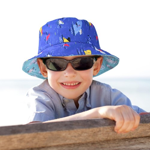 Baby Boy Girl Sun HatAdjustable Toddler Kids UPF 50+ Sun Protective Wide Brim... - Picture 7 of 7