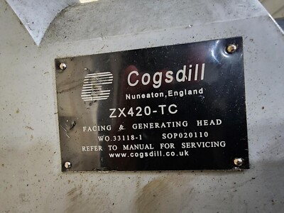 Cogsdill Model ZX420-TC Facing & Contouring Head | eBay