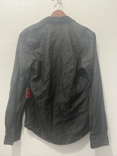 Saks Fifth Avenue Men’s Black Button Up Double Pocket Size Small New With Tags - Picture 6 of 6
