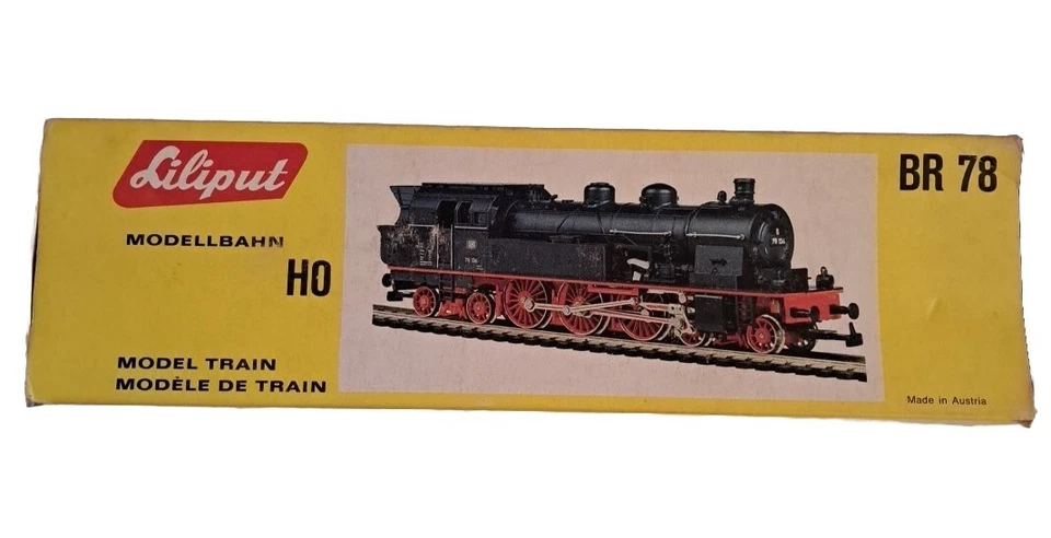 Locomotora prusiana modelo HO LILIPUT solo caja tren BR-78 078 Modelbahn Foto 2 de 4