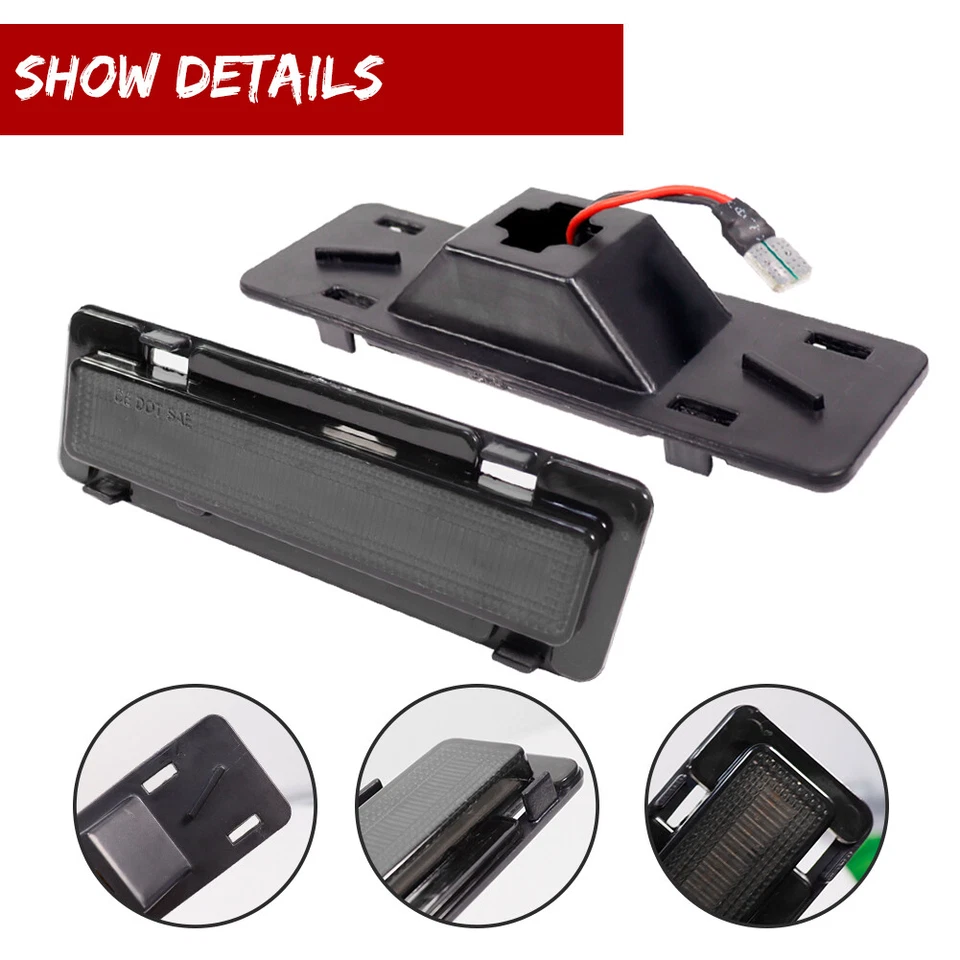 Luces LED delanteras y traseras ahumadas rojas ámbar laterales para Pontiac Firebird 82-92 Foto 4 de 4