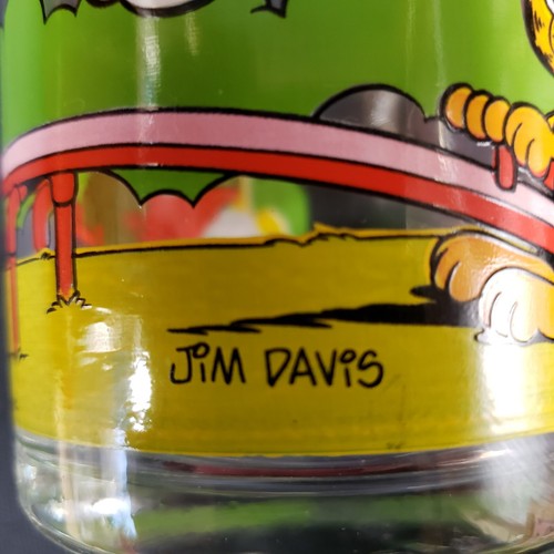 Tazza vetro vintage Garfield non sono uno che sale all'occasione 1980 McDonald's - Foto 9 di 11