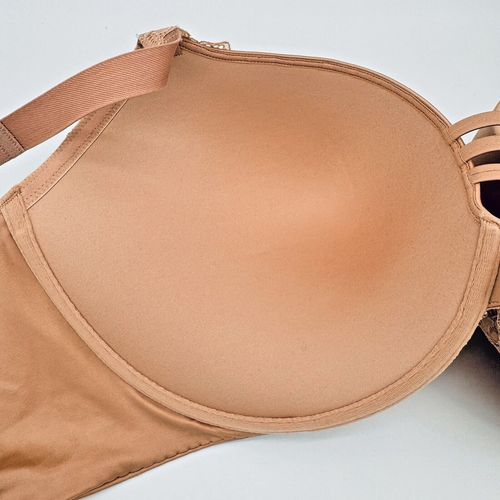 Splendido reggiseno pushup SOMA tinta unita 42DDD colore silenzioso imbottito pizzo floreale ferretto nuovo con etichette - Foto 14 di 22