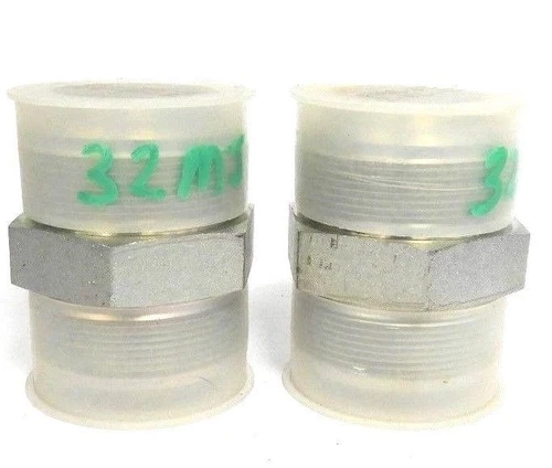 LOT OF 2 NEW EATON AEROQUIP SMA-32 STRAIGHT HOSE ADAPTERS 2-1/2"-12