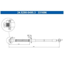 Bremsschlauch vorne rechts für KIA CEE-D JD PRO | 23901099