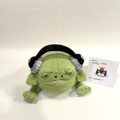 Jellycat Ricky Rain Frog Headphones BNWT - 100% Authentic