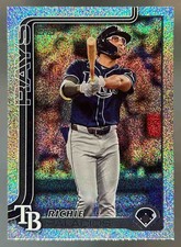2025 Topps Richie Palacios #124 Confetti Tampa Bay Rays