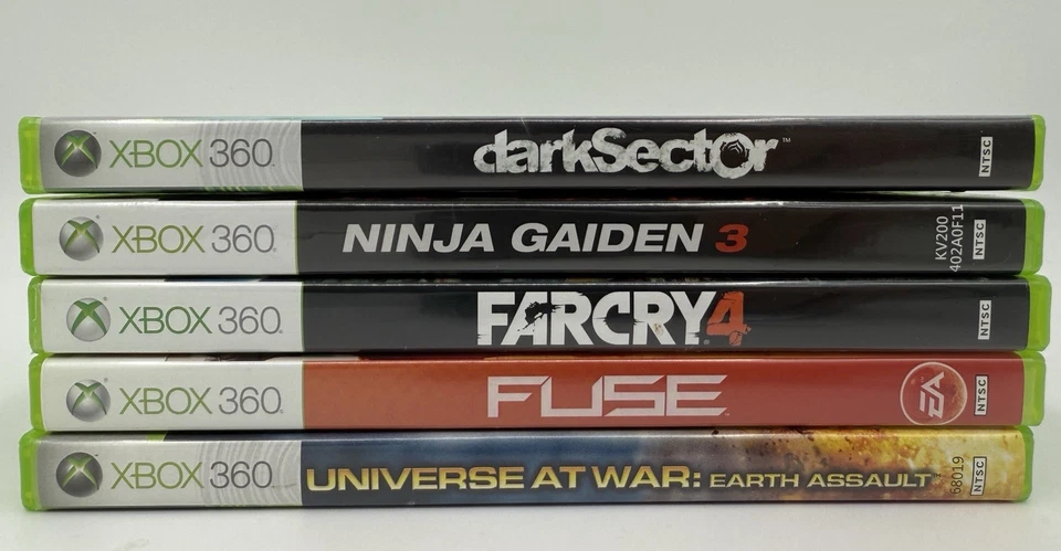 Лот товаров Xbox 360: Dark Sector Ninja Gaiden 3 Far Cry 4 Fuse Universe At War бесплатная доставка - Изображение 4 из 4