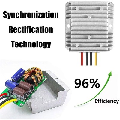 48V/36v To 12V 20A Dc To DC Step Down Converter Regulator Supply Waterproof US
