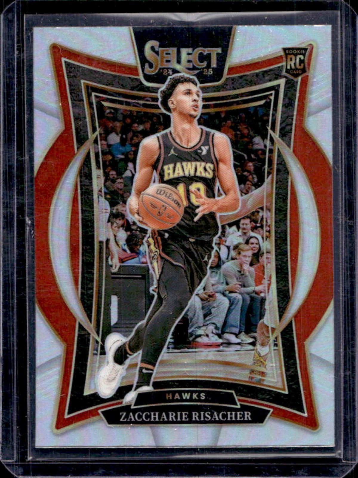 2024-25 Panini Select Zaccharie Risacher Concourse RC Silver Prizm #86 Hawks