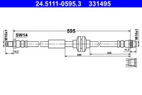 ATE 24.5111-0595.3 Bremsschlauch FüR Opel Renault Vauxhall