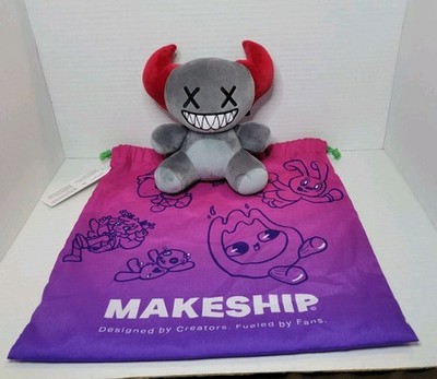 Makeship Sckags Plushie By Dxtr White FNF Youtuber Plush - NEW!