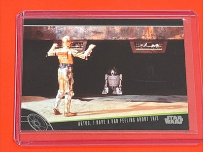 2012 Topps Star Wars Galactic Files R2-D2 C-3PO BAD FEELING Insert Card # BF-7