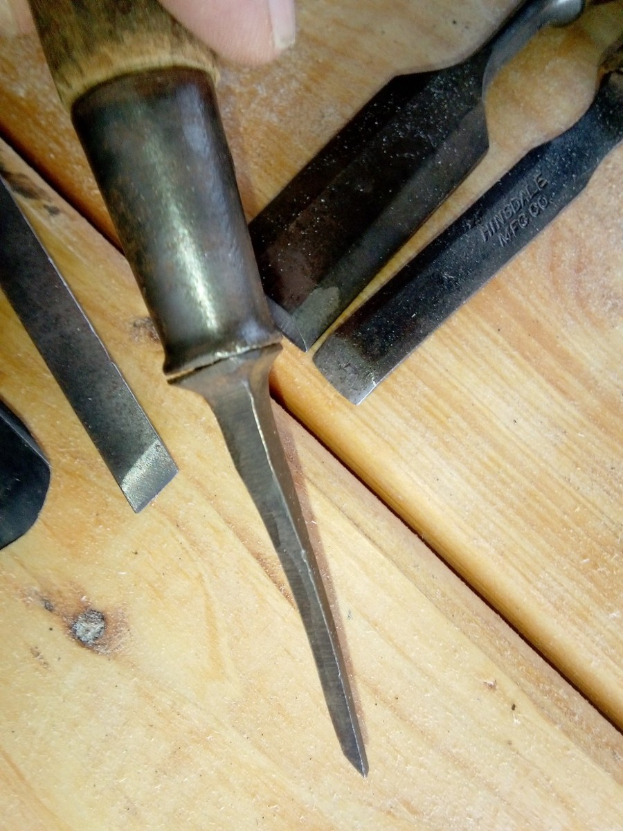 Vintage E A Berg Chisel - Eskilstuna Sweden + other Woodworking