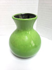 Vintage Mid Century Pottery Sm. Vase Stamped 137-8 Germany Green Glaze 3.5"t