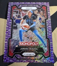 2024 WNBA MONOPOLY PRIZM #56 JORDIN CANADA PURPLE MILLIONAIRE SHIMMER /50 DREAM