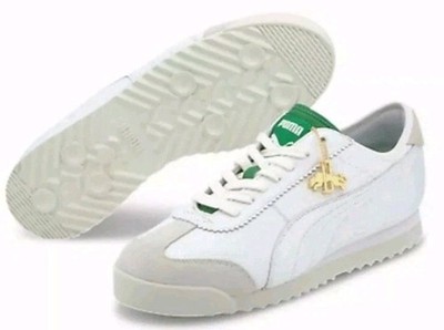 PUMA MEN ROMA '68 RUDOLF DASSLER LEGACY COLLECTION 374881 01 WHITE /AMAZON GREY
